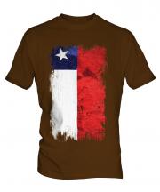 Chile Grunge Flag Mens T-Shirt