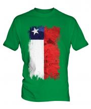 Chile Grunge Flag Mens T-Shirt