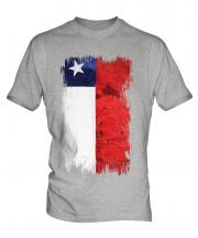 Chile Grunge Flag Mens T-Shirt