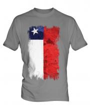 Chile Grunge Flag Mens T-Shirt