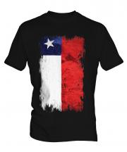 Chile Grunge Flag Mens T-Shirt