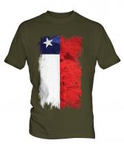 Chile Grunge Flag Mens T-Shirt