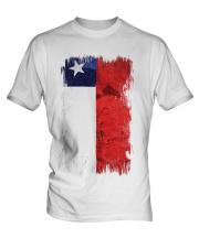 Chile Grunge Flag Mens T-Shirt