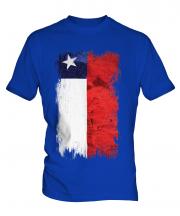 Chile Grunge Flag Mens T-Shirt