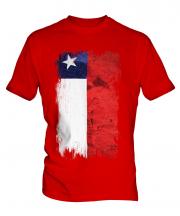 Chile Grunge Flag Mens T-Shirt