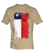 Chile Grunge Flag Mens T-Shirt