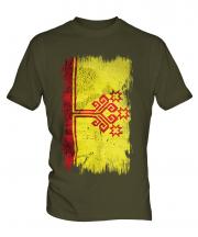 Chuvashia Grunge Flag Mens T-Shirt
