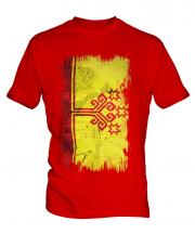 Chuvashia Grunge Flag Mens T-Shirt