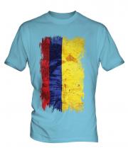 Colombia Grunge Flag Mens T-Shirt