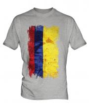 Colombia Grunge Flag Mens T-Shirt