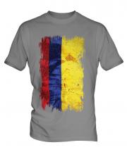 Colombia Grunge Flag Mens T-Shirt
