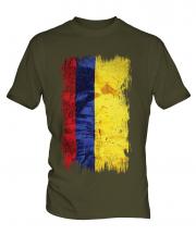 Colombia Grunge Flag Mens T-Shirt