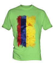 Colombia Grunge Flag Mens T-Shirt