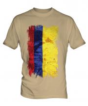 Colombia Grunge Flag Mens T-Shirt
