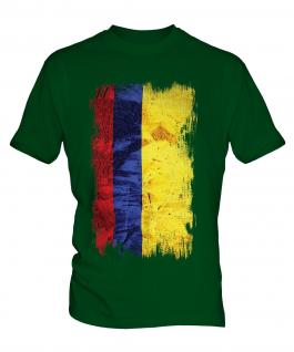 Colombia Grunge Flag Mens T-Shirt