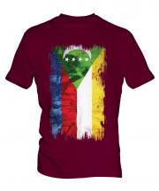 Comoros Grunge Flag Mens T-Shirt