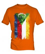 Comoros Grunge Flag Mens T-Shirt