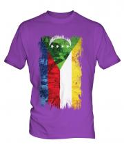 Comoros Grunge Flag Mens T-Shirt