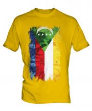 Comoros Grunge Flag Mens T-Shirt