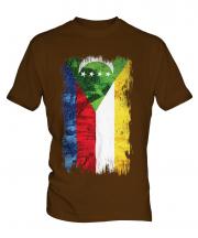 Comoros Grunge Flag Mens T-Shirt