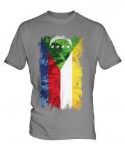 Comoros Grunge Flag Mens T-Shirt