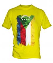 Comoros Grunge Flag Mens T-Shirt