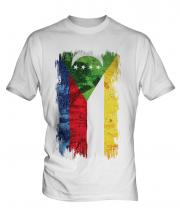 Comoros Grunge Flag Mens T-Shirt