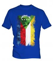 Comoros Grunge Flag Mens T-Shirt