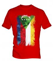 Comoros Grunge Flag Mens T-Shirt