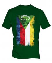 Comoros Grunge Flag Mens T-Shirt