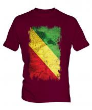 Congo Grunge Flag Mens T-Shirt