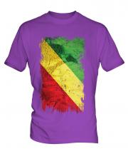 Congo Grunge Flag Mens T-Shirt