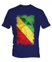 Congo Grunge Flag Mens T-Shirt