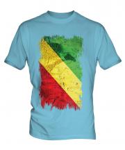 Congo Grunge Flag Mens T-Shirt