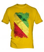 Congo Grunge Flag Mens T-Shirt