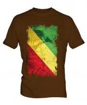 Congo Grunge Flag Mens T-Shirt