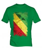 Congo Grunge Flag Mens T-Shirt