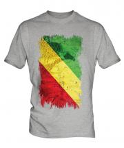 Congo Grunge Flag Mens T-Shirt