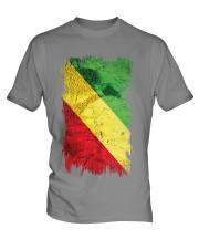 Congo Grunge Flag Mens T-Shirt