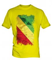 Congo Grunge Flag Mens T-Shirt