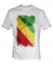 Congo Grunge Flag Mens T-Shirt