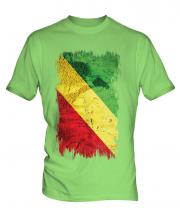 Congo Grunge Flag Mens T-Shirt