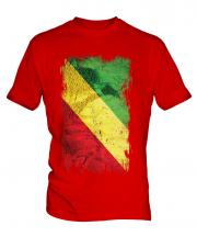Congo Grunge Flag Mens T-Shirt