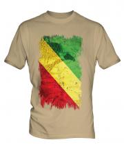 Congo Grunge Flag Mens T-Shirt