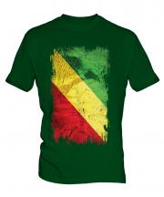 Congo Grunge Flag Mens T-Shirt