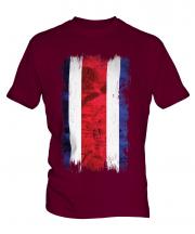 Costa Rica Grunge Flag Mens T-Shirt