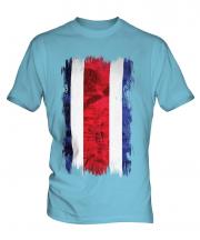 Costa Rica Grunge Flag Mens T-Shirt