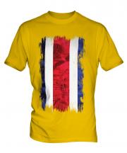 Costa Rica Grunge Flag Mens T-Shirt