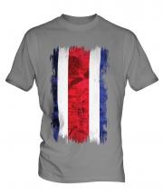 Costa Rica Grunge Flag Mens T-Shirt
