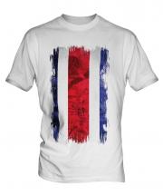 Costa Rica Grunge Flag Mens T-Shirt